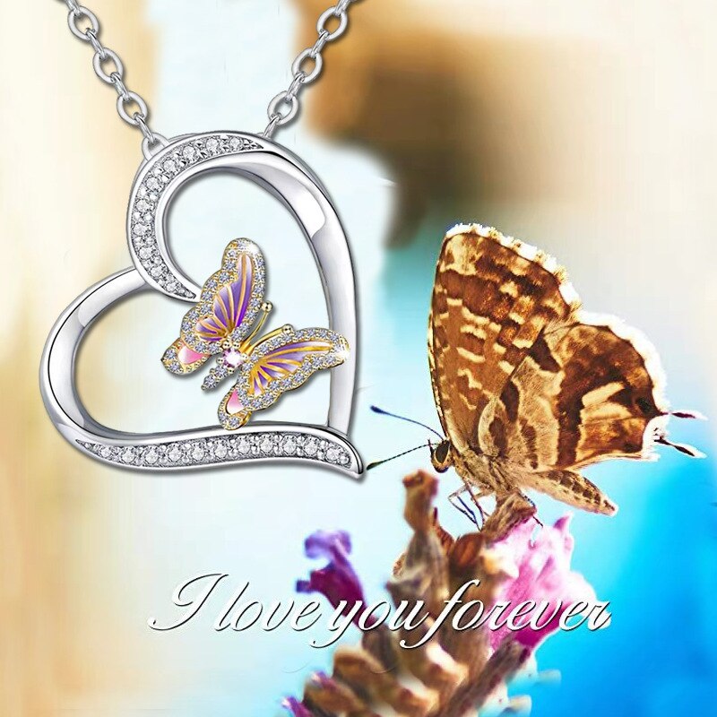 Vlinder Ketting Voor Vrouwen Vlinders Hart Charm Choker Kettingen Boho Mode-sieraden