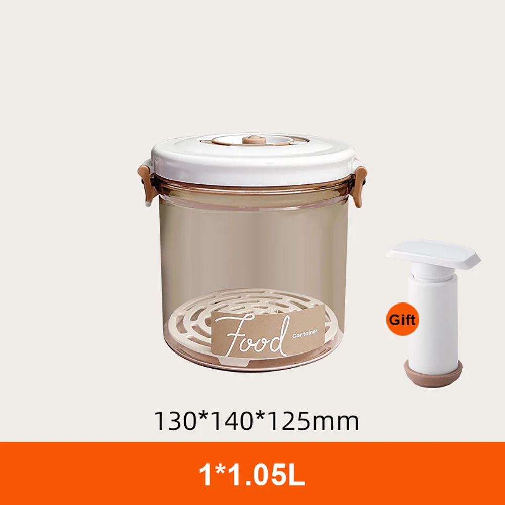 Voedsel Opslag Container Vacuüm Doos Grote Capaciteit Voedsel Dispenser Voor Keuken Transparant Verzegeld Voedsel Organizer Houden Lunch Verse: Bordeaux