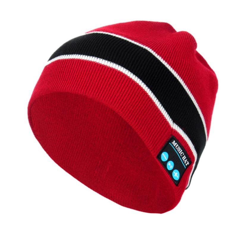 Chapeau intelligent Bluetooth V5.0, sans fil, bonnet tricoté, Plaid, casque, haut-parleur, micro, mains libres, musique