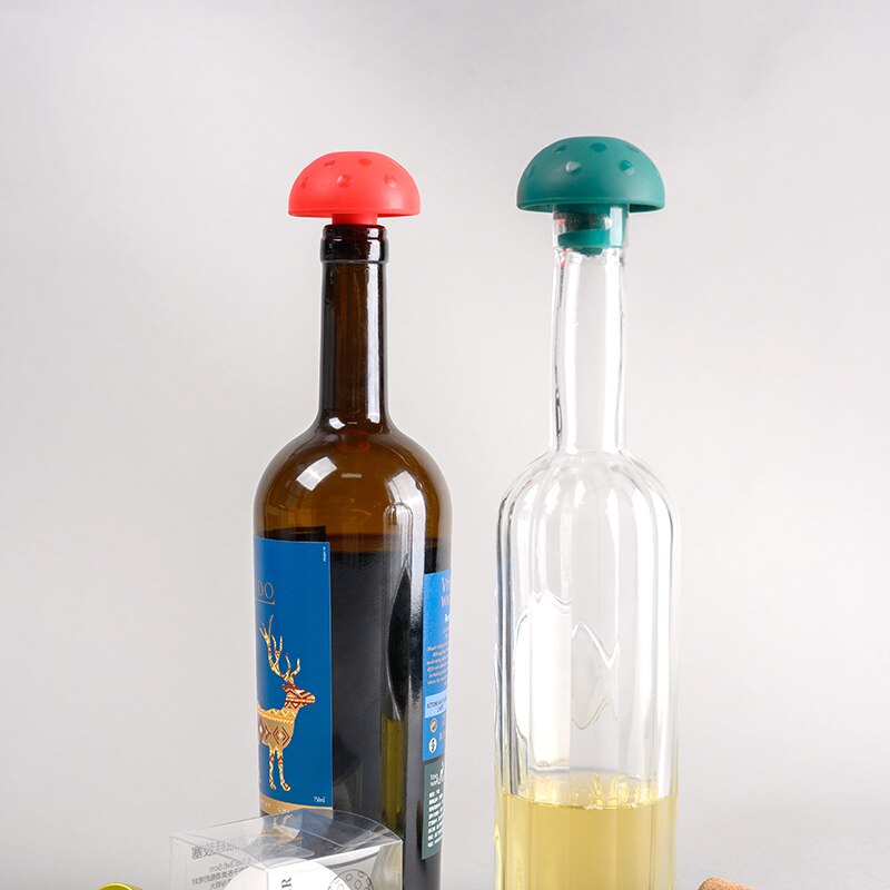 Champignon Bouchon De Bouteille Bouchon de Vin Bouchon De Vin En Silicone Bouchon Bouteille Bouchons Verseur À Vin Bouchons Outils Ménagers