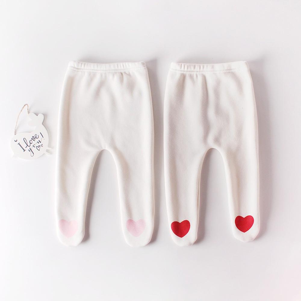 Sveglio del cuore di amore Siamesi Calzamaglia Del bambino Delle Ragazze Dei Ragazzi autunno inverno collant di Cotone super tenere in caldo Aggiungi lana tutti i-Partita Pantaloni W