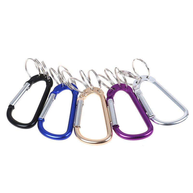 Karabijnhaak klimmen 8cm vergrendelbare type d snelsluiting karabijnhaak gesp gesp hangende aluminium moer rugzak gesp