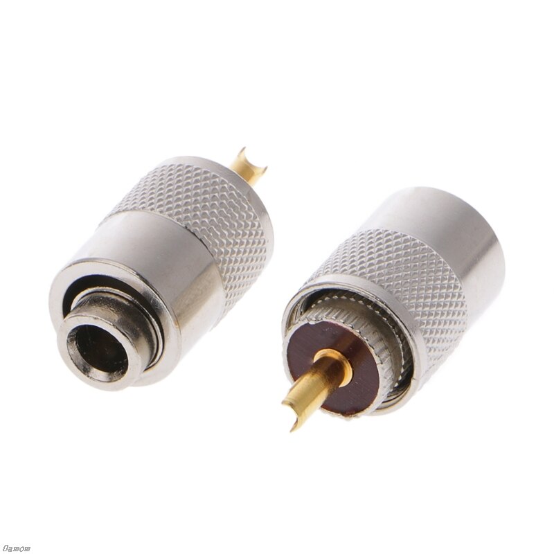 10 stk stik stik uhf pl -259 han lodde rf stik stik til  rg8x koaksial koaksial kabel damom