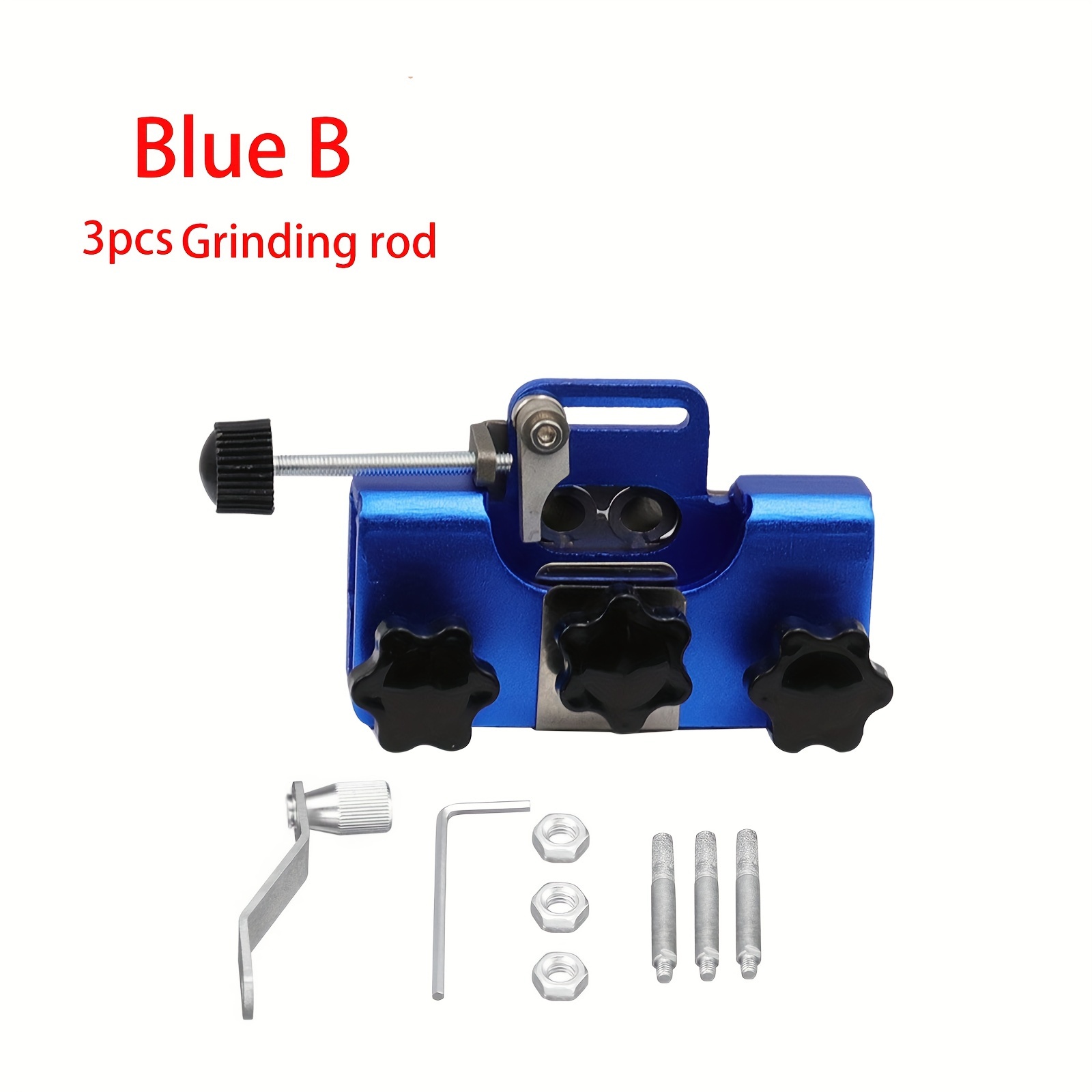 Afilador de cadena de motosierra, herramienta portátil para afilar cadena de motosierra, piedras de molienda para carpintería, herramienta amoladora de motosierra eléctrica: Blanco