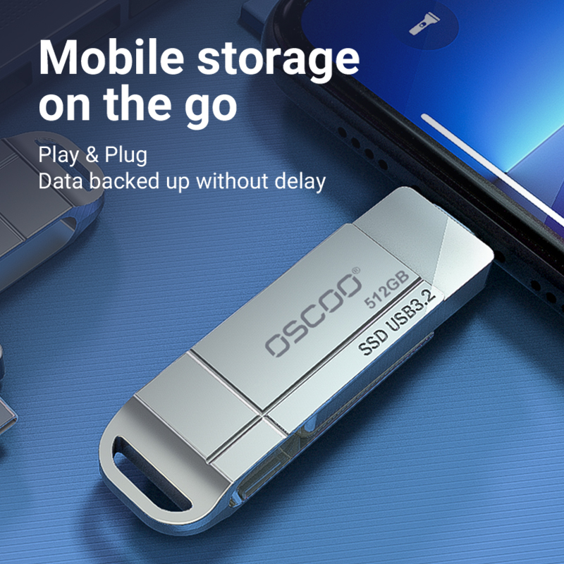 128GB Flash Drive for iPhone iPad 3.0 High-Speed Storage Stick for iPhone 15/16 Pro External Drive Backup for Photos Videos