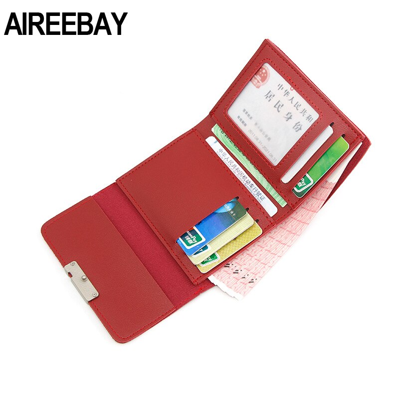 AIREEBAY Mini Portemonnee Vrouwen Mode Portemonnee Vrouwelijke Korte Kleine Portefeuilles Koreaanse Stijl Studenten Mooie Roze Portemonnee Vrouwelijke Portemonnee