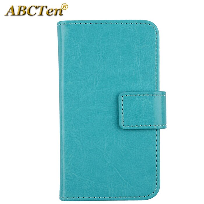 For Cat S42 Case 5.5 inch Solid Color Leather Cell Phone Pocket Flip Holster Cover For Cat S42 Phone Case: Blue