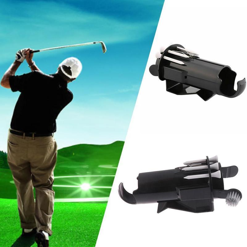 1pcs Portable Storage Golf Ball Tee Holder Portable storage Golf Ball Tee Holder Golf Tees Pro Clip Caddy Divot Tool Storage Box
