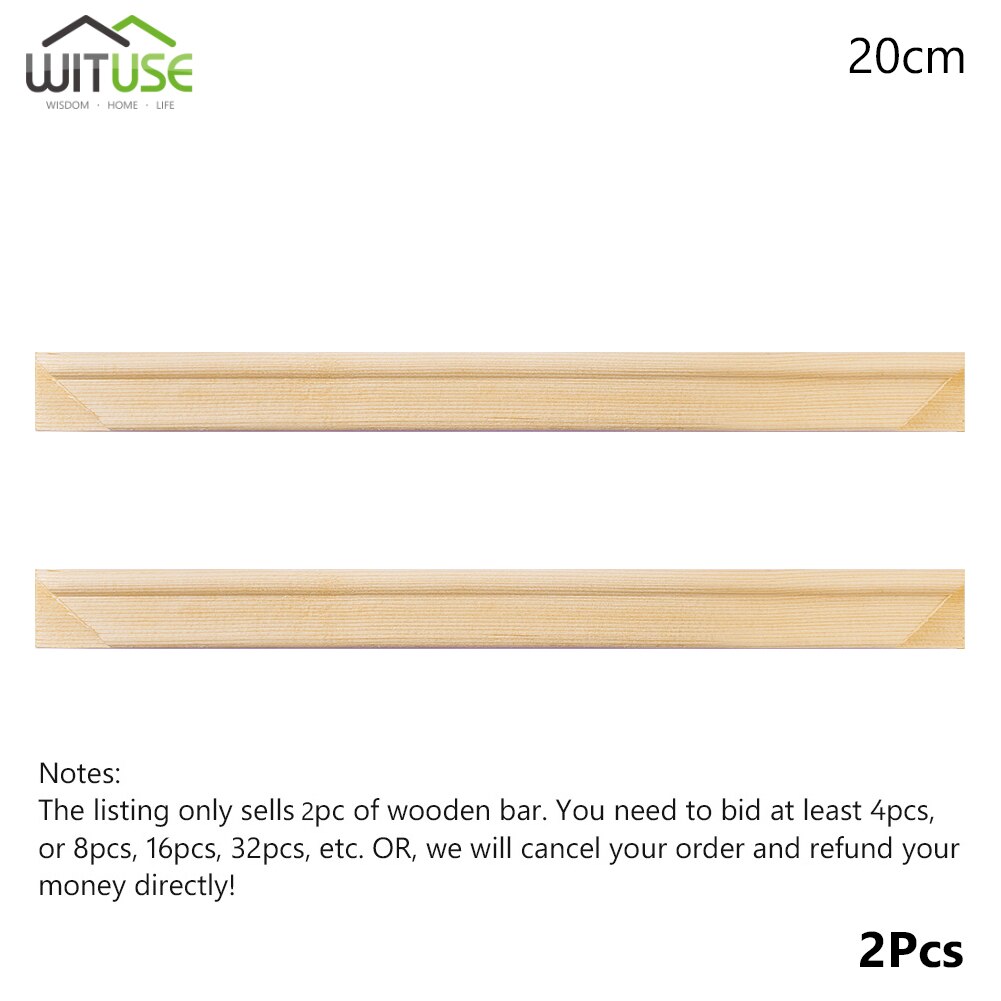 1piece Wooden Canvas Stretcher Frame Diy Gallery Wall Art For Oil Painting (a Canvas Frame System Needs 4pcs): 2Pcs 20cm