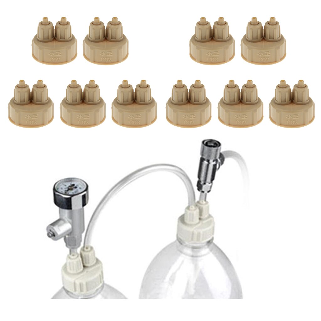 10x Aquarium Fish Tank Supplies DIY Co2 Diffuser System Generator Bottle Cap