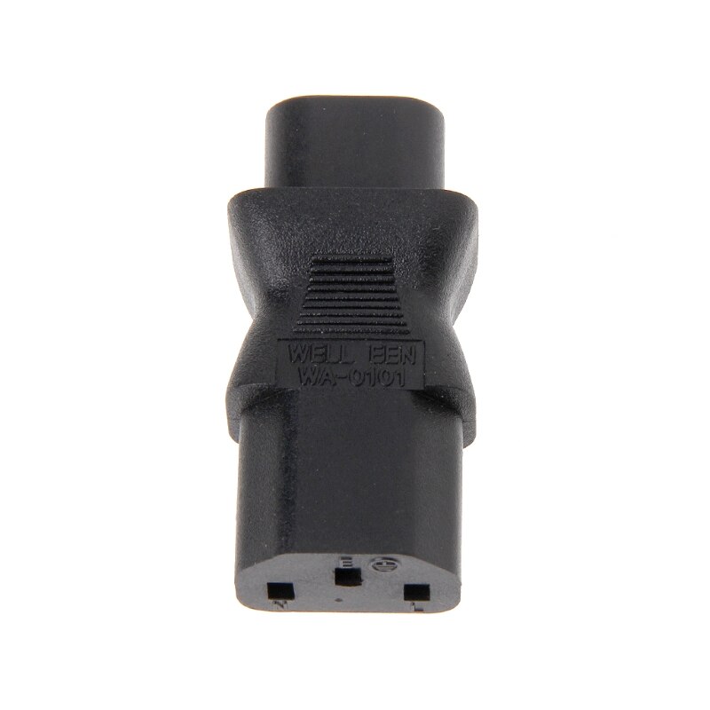 IEC 320 C13 3-Pin Female Naar C8 2-Pin Male Power Plug Converter Adapter