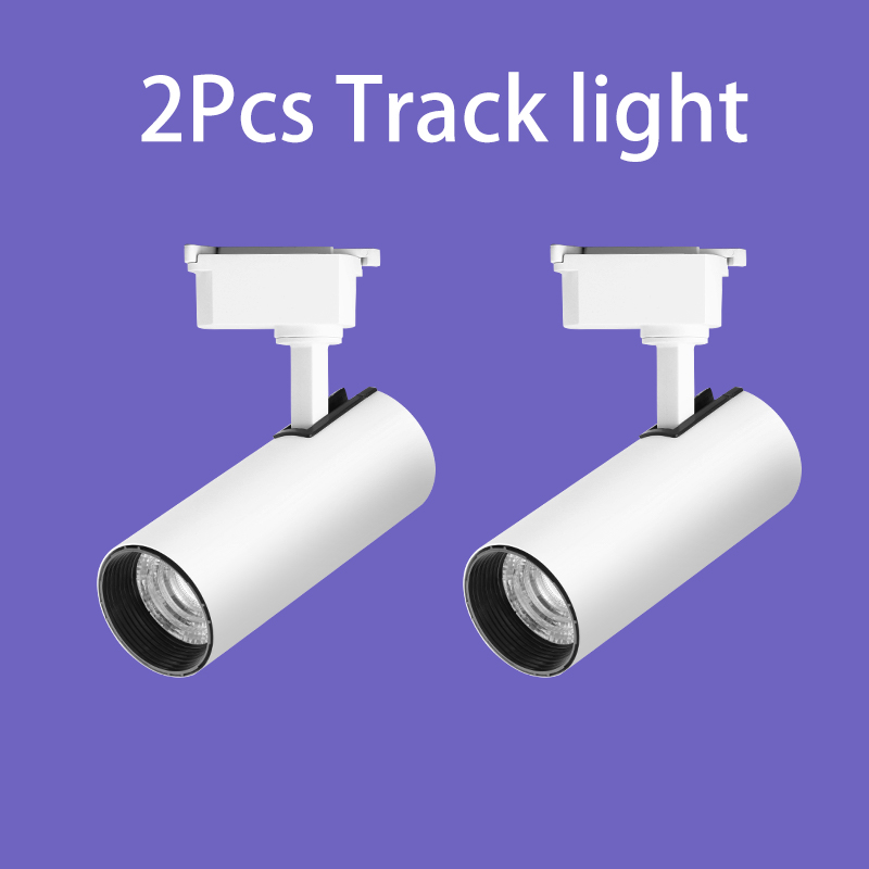 Led-skenlampa set spotlight skena lampa 220v butiksbelysning skena 30w spotlights för klädbutik dekoration armatur: Mörkgrön / Svart