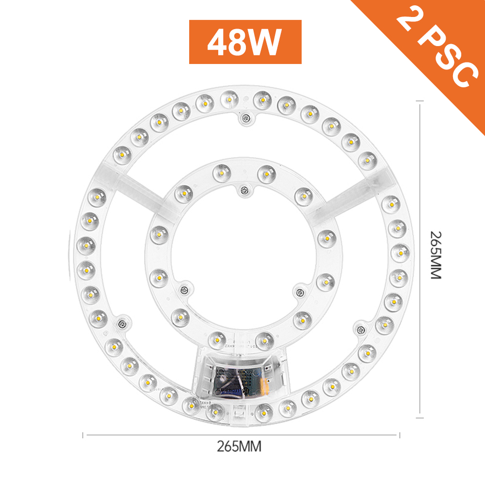 Modulo plafoniera a portato 220v 12w 18W 24W 36W 48W 72W Pannello portato Luce di ricambio Ventilatore a soffitto Lampada da parete Modulo rotondo: Colore rosa / 3w