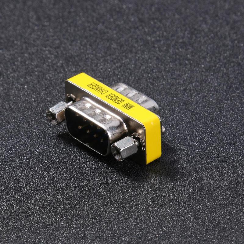 2Pcs DB9 Adapter Gender Changer Seriële RS232 Coupler Rechte Converter DB9 Man-vrouw/Mannelijke M/F F/F M/M Connector