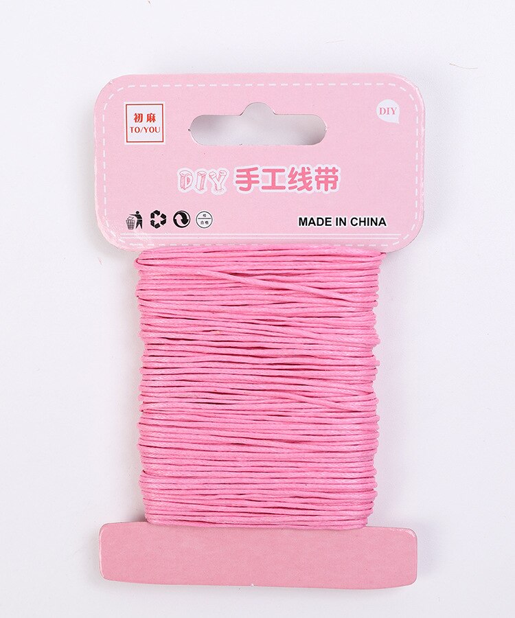 1.5mmx20m Hand knitting Jute Rope for Handcraft Supplies Packaging Stuff Bouquet wrapping: 07  pink