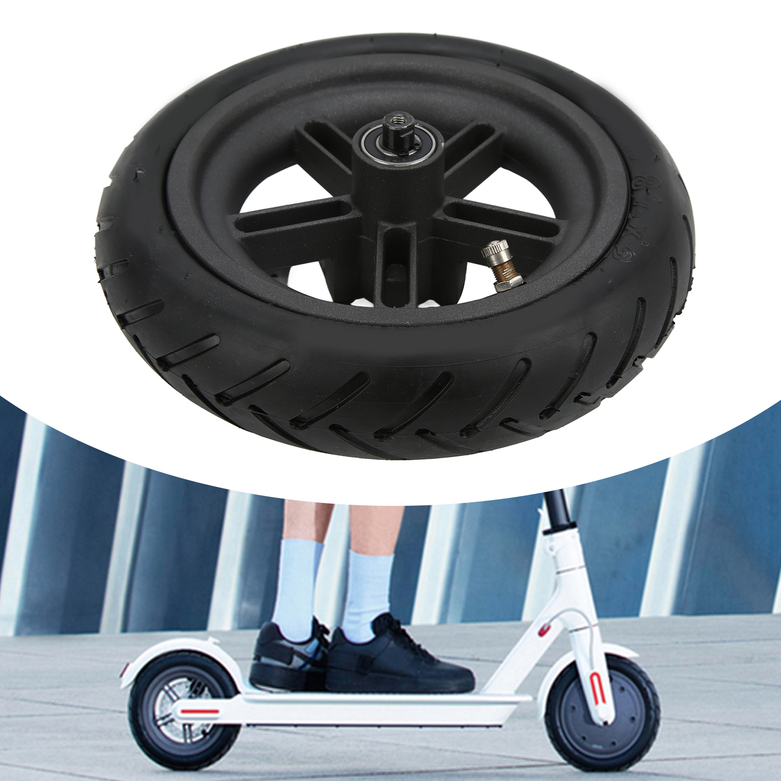 8.5 Inch Achterwiel Montage Rubber Demping Pneumatische Zware 8 1/2X2 Scooter Achterband voor M365 Elektrische Scooter