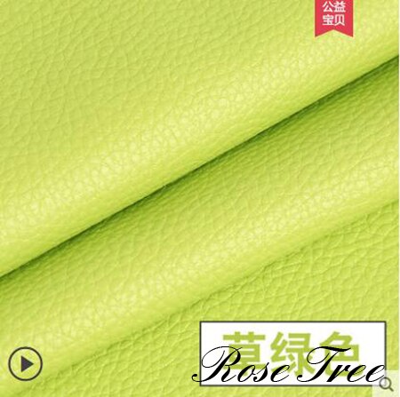 Imiteret præget læder, imiteret læderstof til syning, kunstigt syntetisk læder  d30 50 x 140cm store litchi pu læder 0.65mm