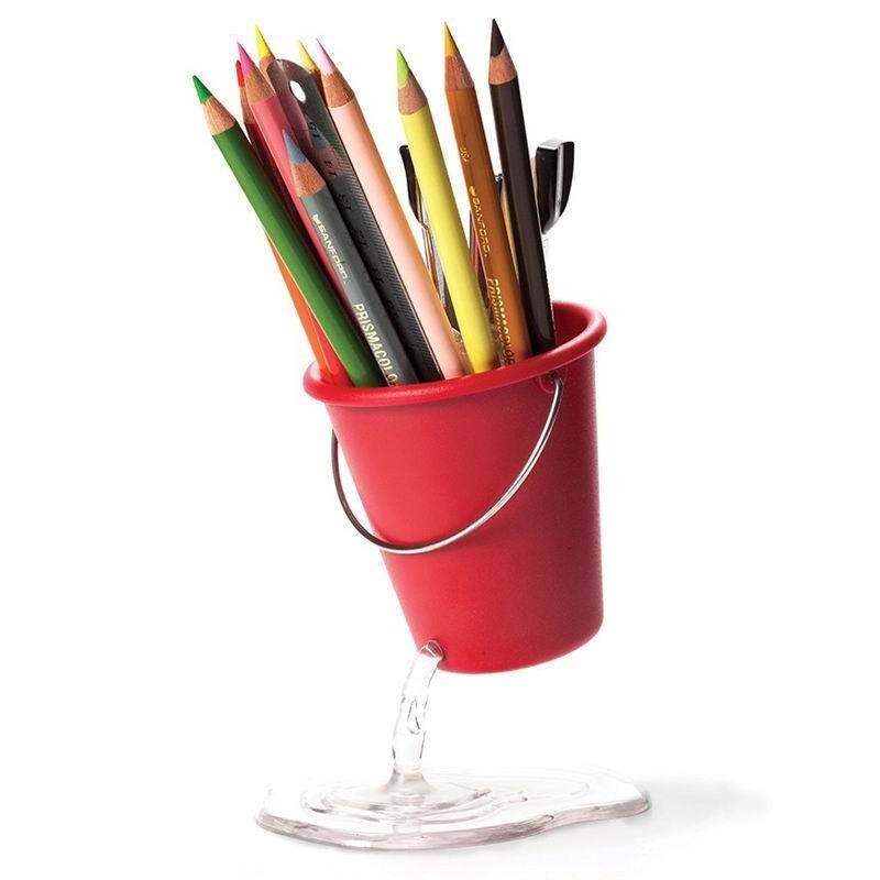 Outil pratique fournitures de bureau | Lavabo, Clipbox, pince à papier, Lavabo, siège d'évier magnétique, citerne à papier, rangement pince à papier, Lavabo bol: red pen holder