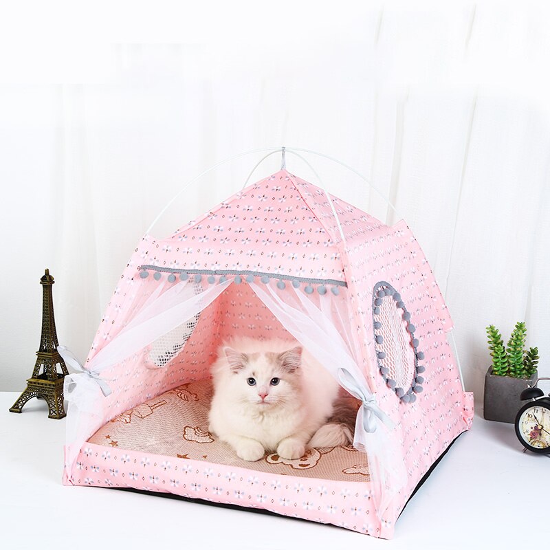 cat tent bed Pet products the general teepee closed cozy hammock with floors cat house pet small dog house accessories products