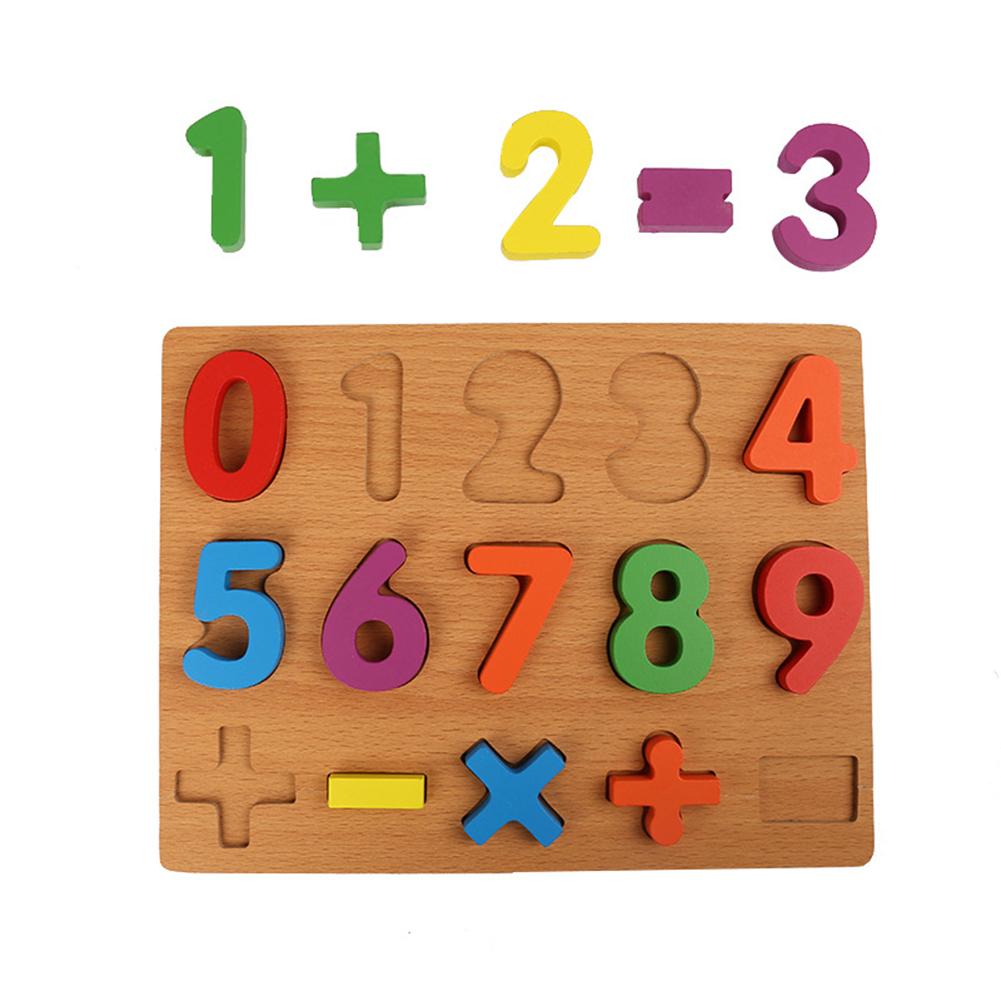 ABC Puzzle Digital Wooden Toys Early Learning Jigsaw Letter Alphabet Number Puzzle Preschool Educational Baby Toys for Children