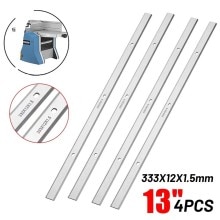 4PC 13&quot;-1/2&#39;&#39; HSS Planer Blades For Metabo DH330 DH316 Double Edge Set Industrial Electric Wood Planer Blades Woodworking
