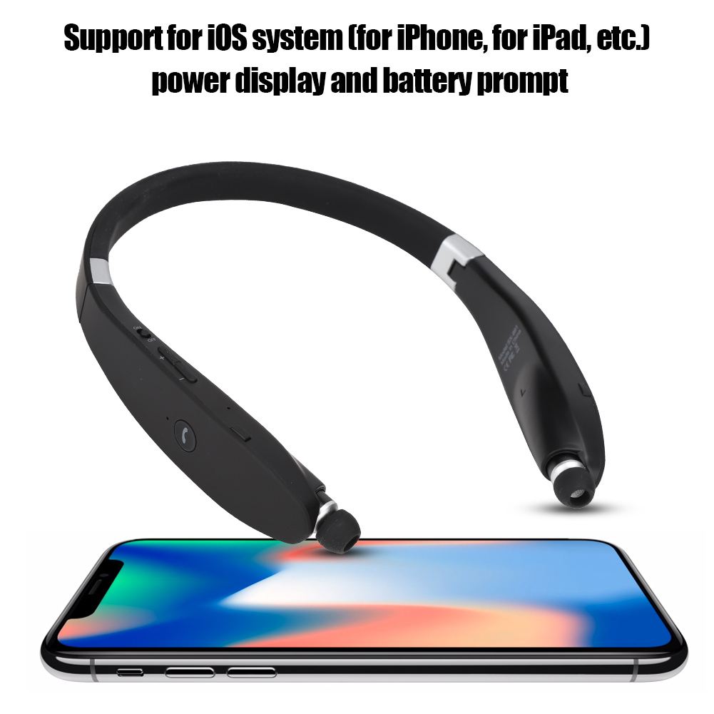 Oortelefoon SX-991 Opvouwbare nekhangende telescopische headset Draadloze Bluetooth-oortelefoon Hoofdtelefoon Draadloze Bluetooth-oortelefoon