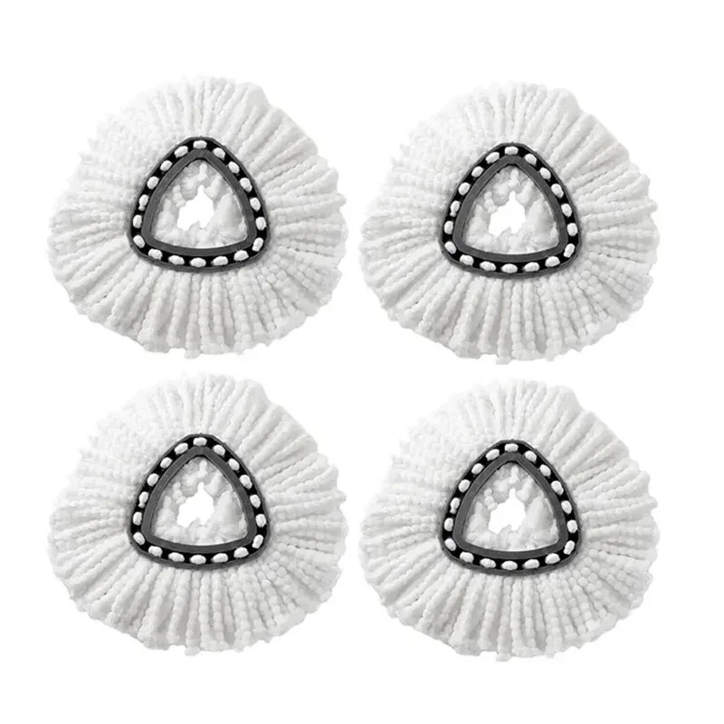 Spin Mop for O-Cedar RinseClean Easy Cleaning Replacement Heads Mop Replace Refills Triangle Microfiber Mop Head Accessories: light green