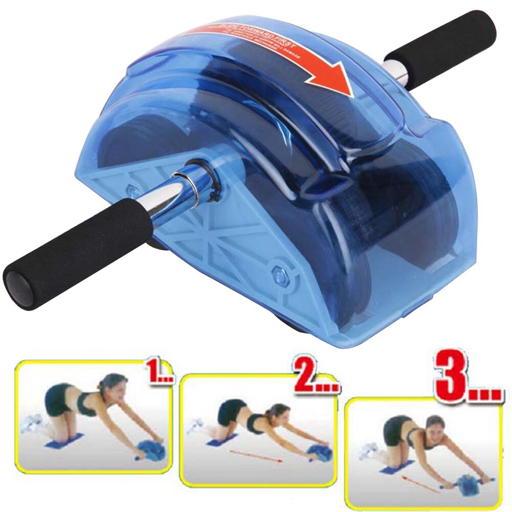Wear Resistant Abdominal Wheel Training Sports Gym Body Building Home Ergonomic Four-wheeled Fitness Exercise Ab Roller Workout