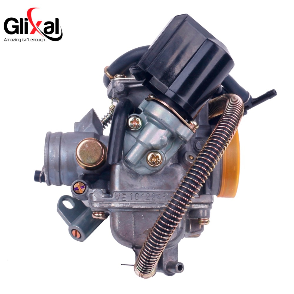 Keihin CVK Carburetor Carb with Electric Choke GY6 125cc 150cc Scooter Moped Buggy152QMI 157QMJ ATV Go-kart Engine (PD24J)