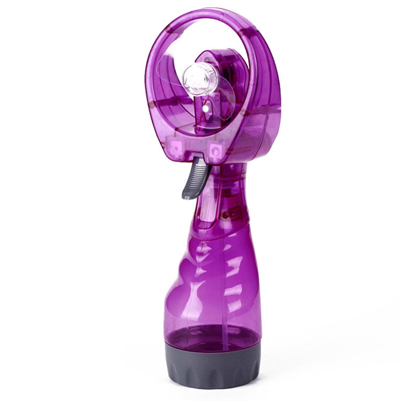 Praktischer Nebelventilator, Handventilator, batteriebetriebener Außenventilator, Strandventilator, Sommerventilator, tragbarer Wassernebelventilator, kühl Ich bin Sommer: Lila