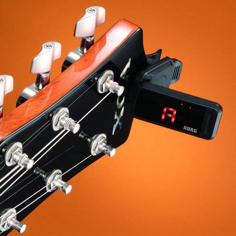 Korg pitchclip pc -1 pc-2 pc1 pc2 ultrabærbar lavprofils gitartuner kromatisk tuner - ultrabærbar - kan enkelt brettes