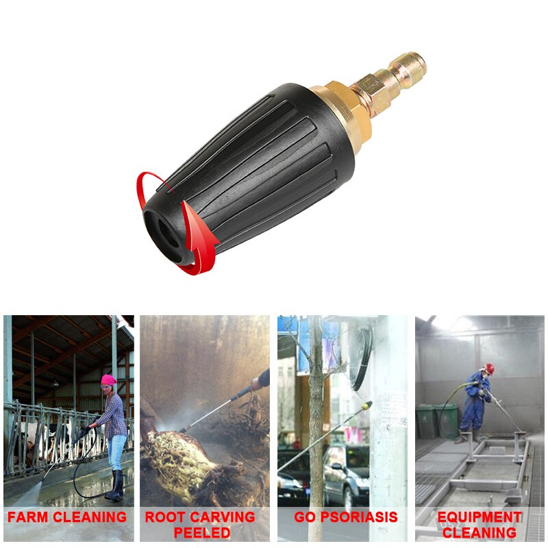 Universal Pressure Washer Turbo Nozzle Quick Connect Rotating 4000PSI Car Washer For High Pressure Washer Cleaner Connector