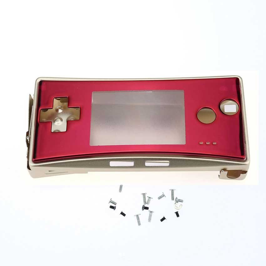 Yuxi Metalen Behuizing Shell Case Voor Nintendo Gameboy Micro Voor Gbm Front Back Cover Faceplate Batterij Houder & Schroeven