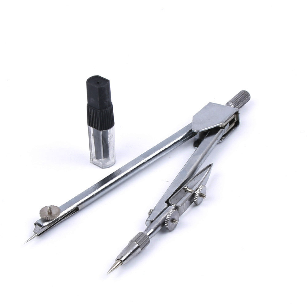 1PC Useful Metal Drafting Drawing Compasses School Math Geometry Teaching Study Mathematics School Office Tool