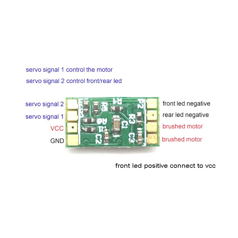 Dasmikro 1 s 3a micro esc das 87 delar för micro rc modell diy