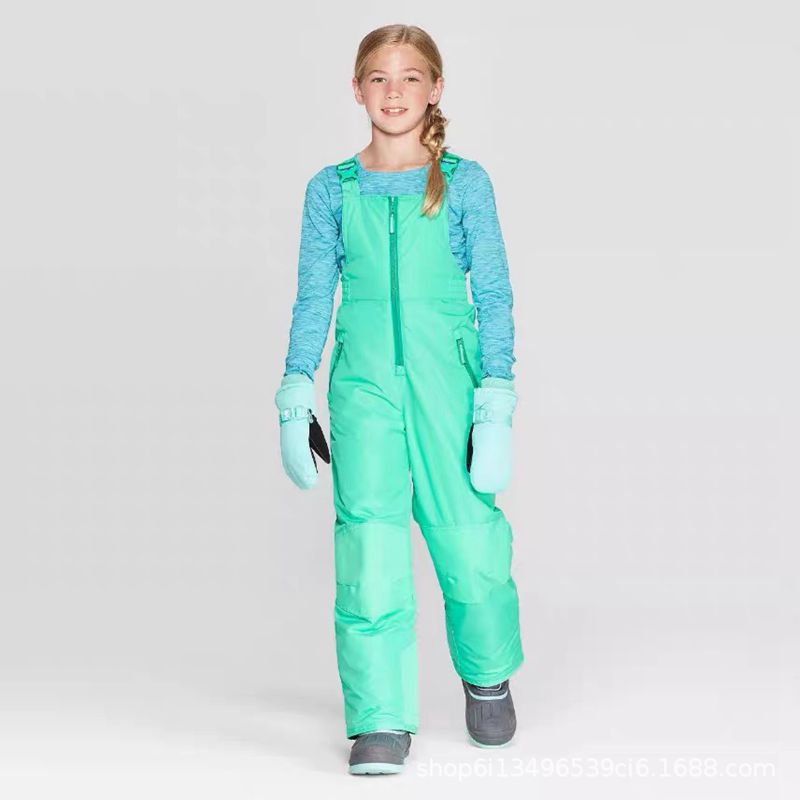 Kinderen Vrouwen En Mannen Verdikte Waterdichte Enkele En Dubbele Boord Ski Harnas Broek Koud En Wear Snowboarden broek: 1 / 120CM