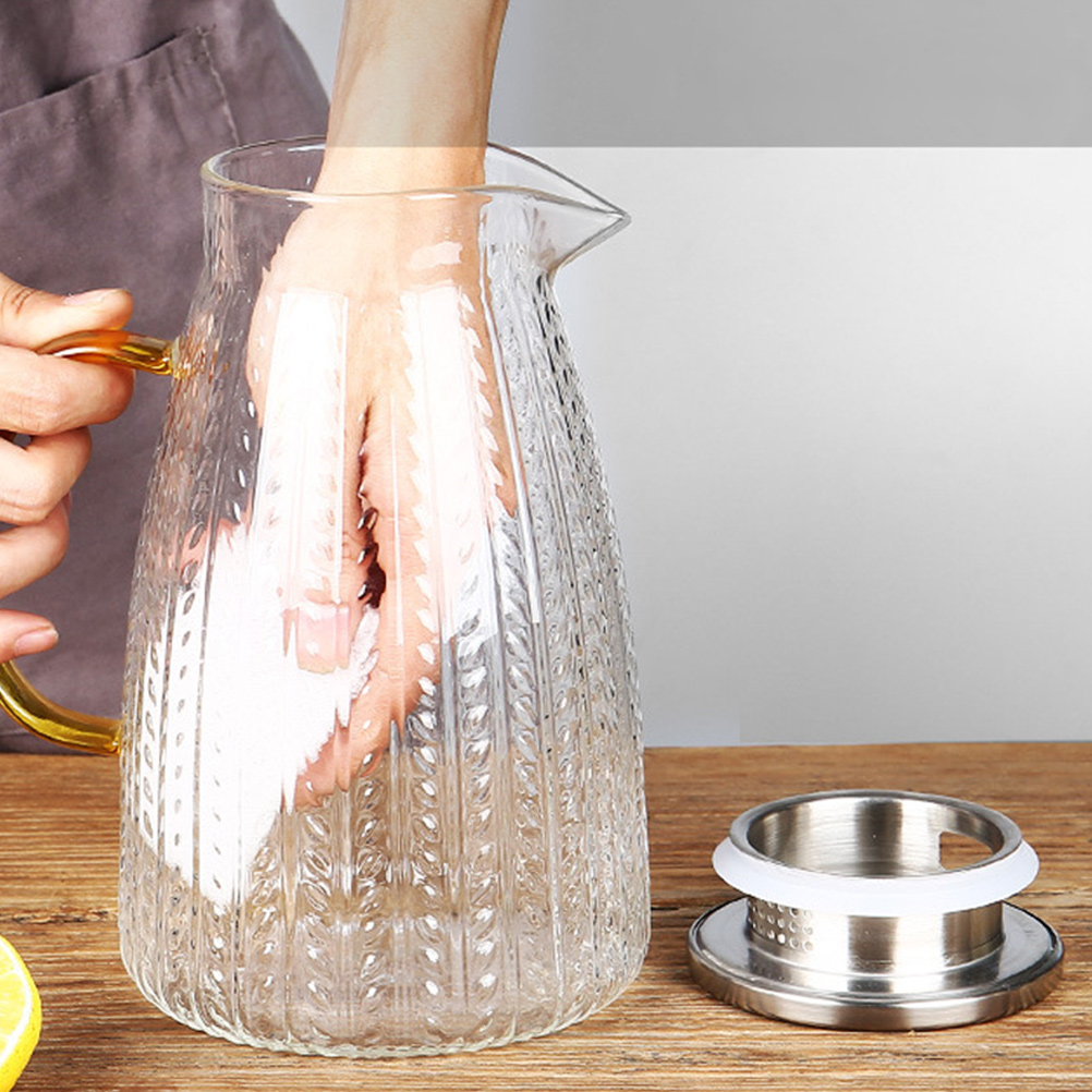 Large Capacity Clod Water Pot Glass Cold Water Bottle Cold Drink Kettle Beverage Kettle household ice water kettle summer kettle