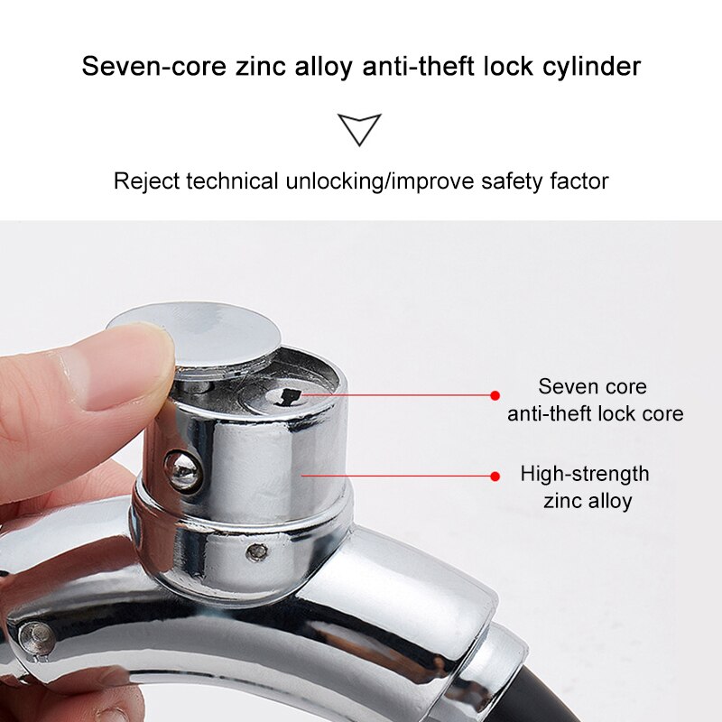 Candado antirrobo para bicicleta, anillo de bloqueo para barra de montaña, equipo de equitación X85,