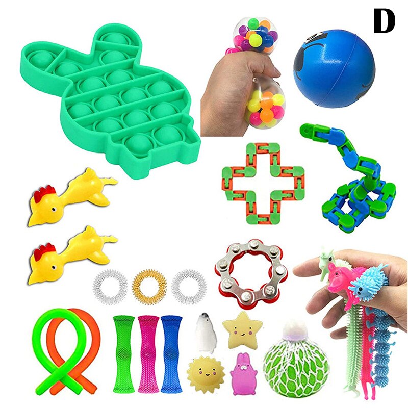 Sensorischen Spielzeug einstellen Zappeln Spielzeug für freundlicher und Erwachsene Lindert betonen Spezielle Notwendigkeit Spielzeug Sortiment für Geburtstag Party Favors: d