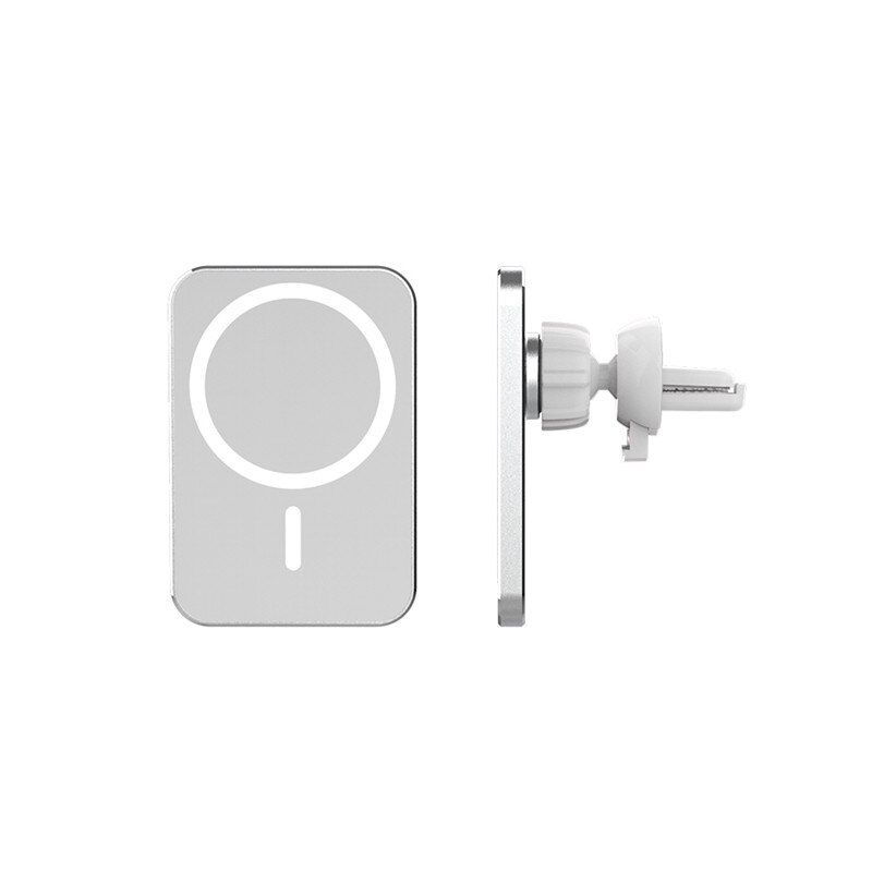 Cargador magnético de coche inalámbrico de 15W para iphone 12, 12 Pro Max, 12, soporte para teléfono móvil Adsorbable, montaje de ventilación de carga rápida