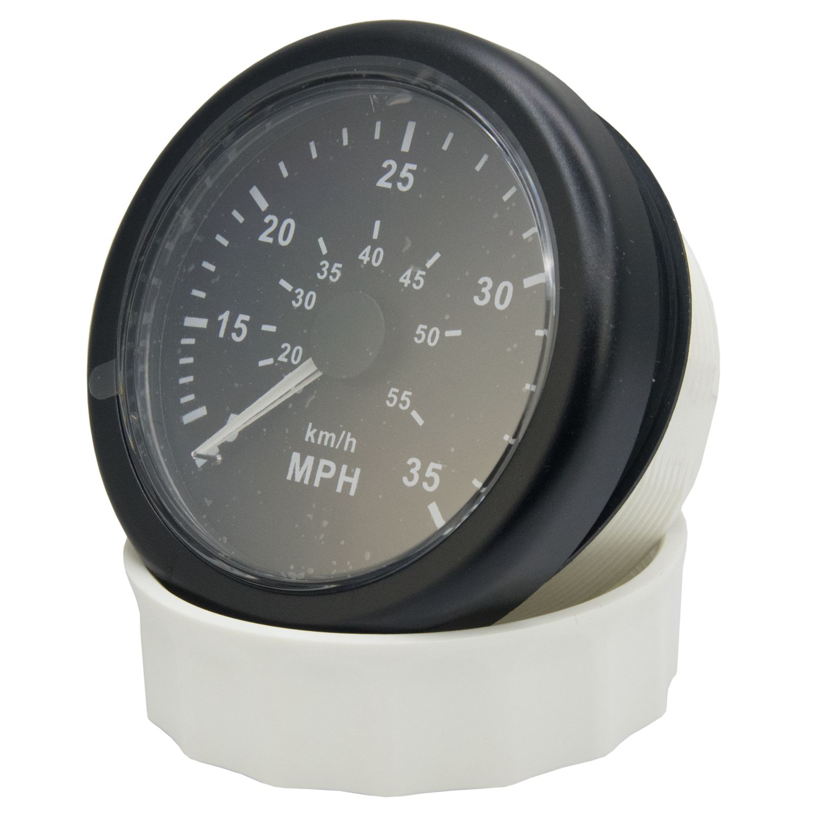 KUS-Medidor de velocidad para barco, velocímetro de presión marina, tubo Pitot, señales de presión de 0-35MPH, 85mm