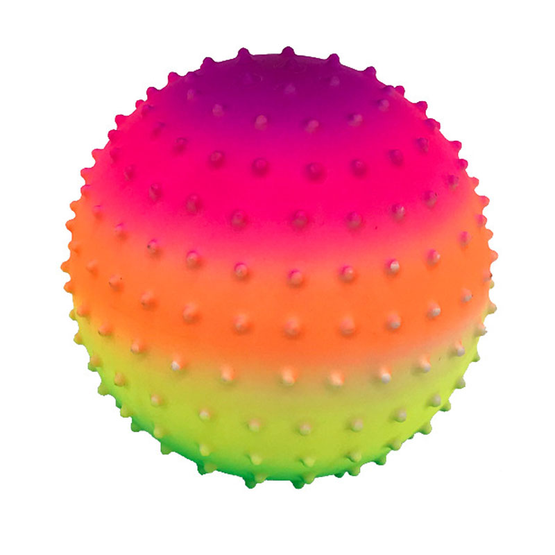 Inflatable balls, 9- inch inflatable rainbow balls, outdoor sports game, children's toy, sensory balls, baby children's toy: Red