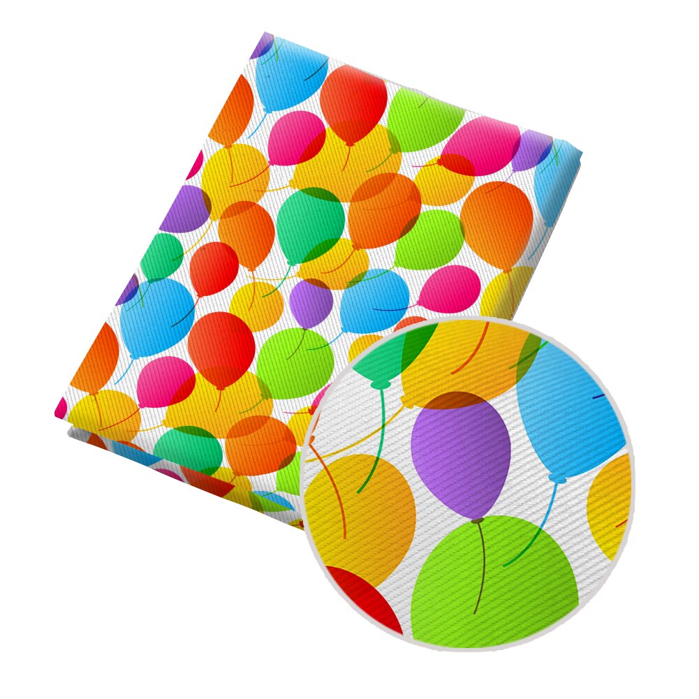 50*145CM Fabric Colorful Balloon Pattern Printed Polyester Cotton Twill Fabric Patchwor Printed: PL2156