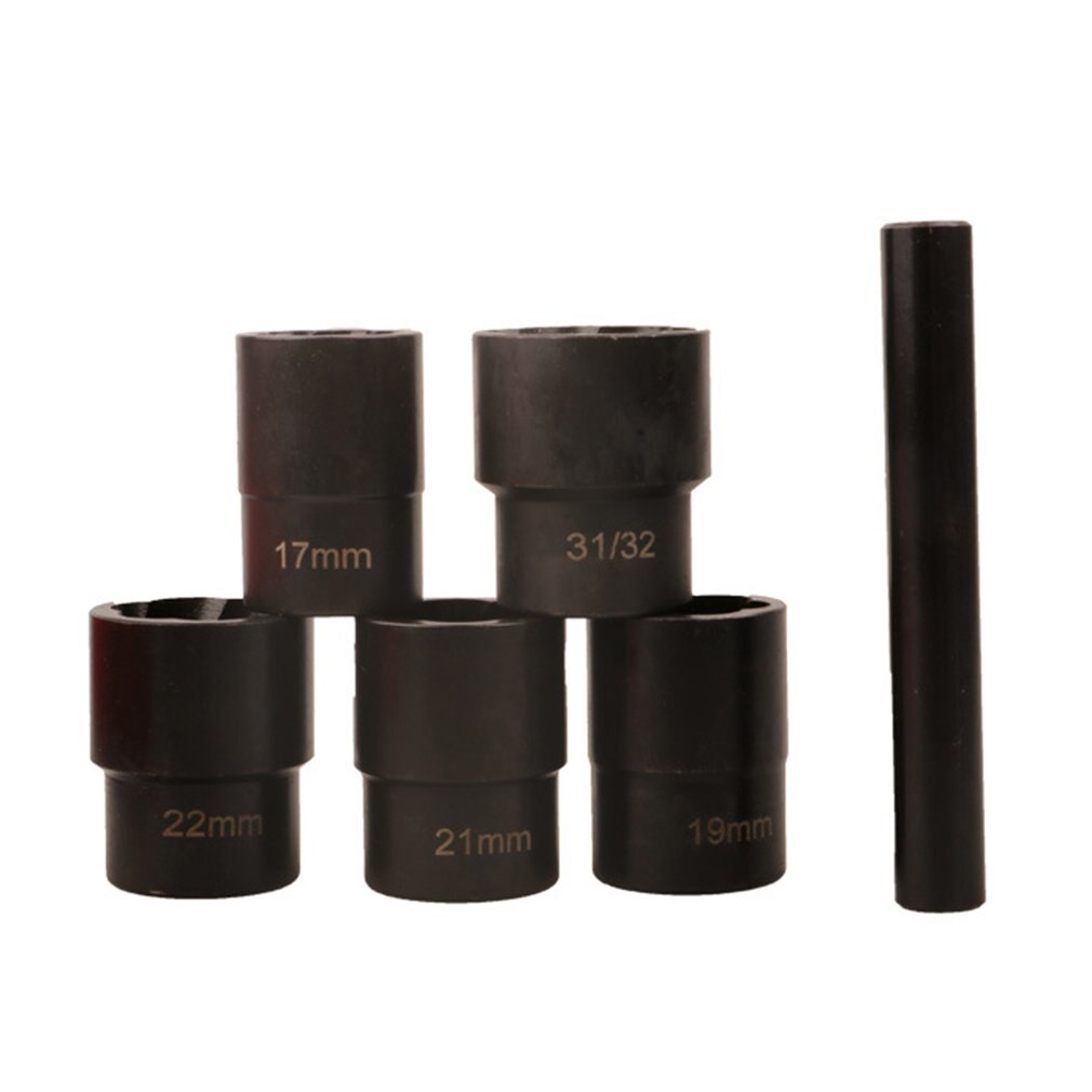 6pcs Nut Bolt Extractor 17Mm-31/32 Sleeve Extractor Locking Wheel Nut Removers Damaged Rounded Bolt Hand Operated Tools