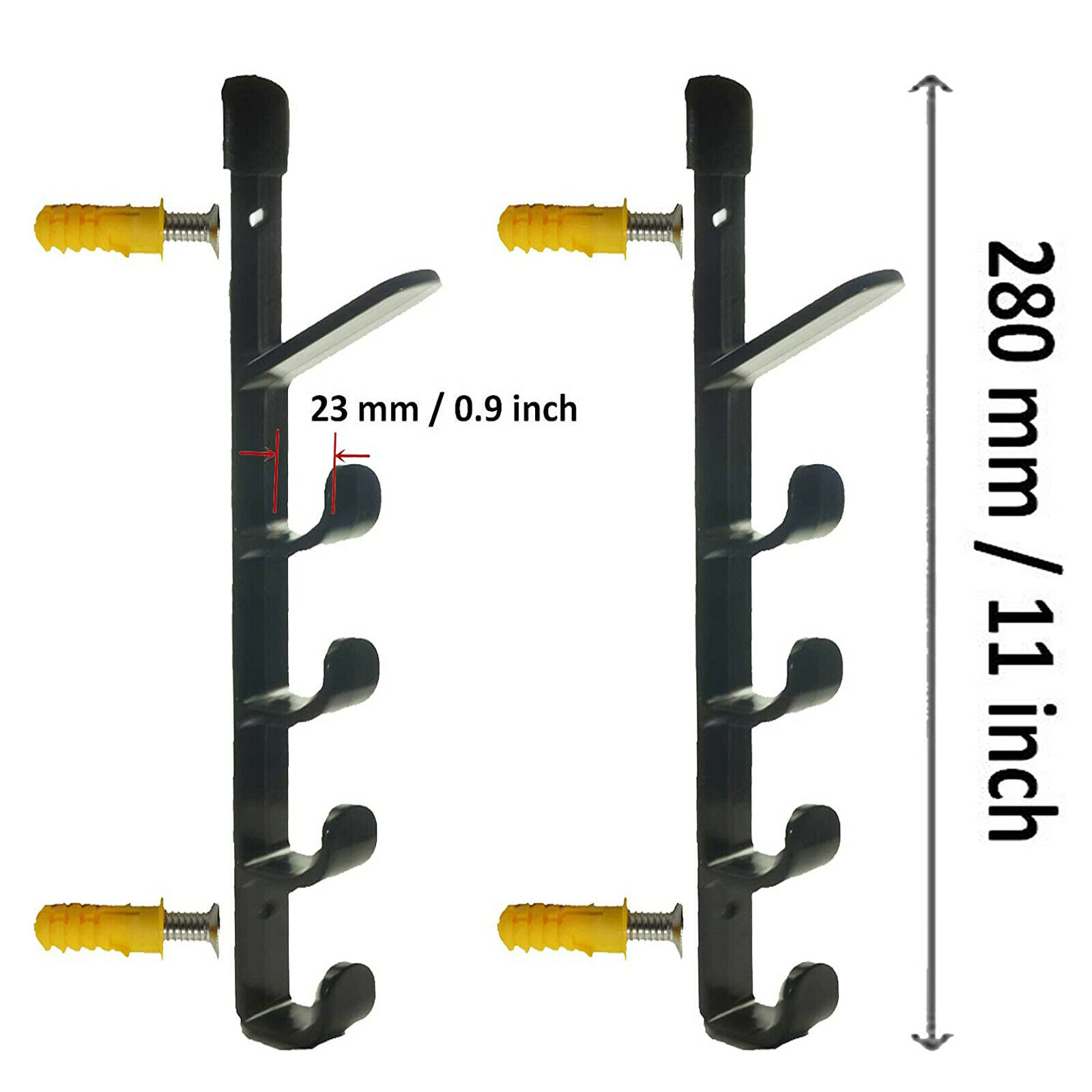 2pcs/lot Hockey Stick Puck Display Case Rack Holder Full Size Wall Mounted 5 Tier Storage