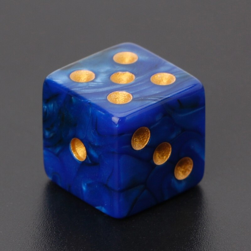 10 stuks 15mm veelkleurige acryl kubus dobbelstenen kralen zes zijden draagbaar tafelspel speelgoed