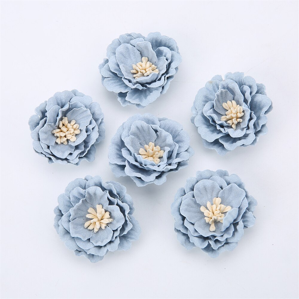 10Pcs Kunstmatige Milieuvriendelijke Bloem Microfiber Bloemen Hoofd Home Decor Wedding Garland Decoraties Diy Haar Corsage Accessoires