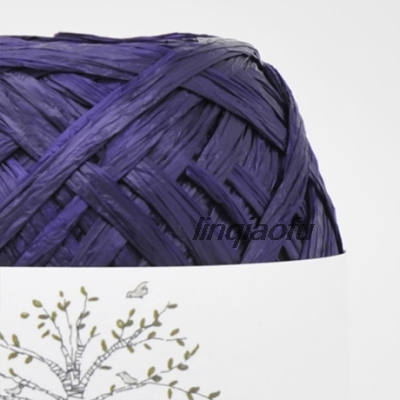 Japansk naturfiber raffia hatpose og papirtråd: S