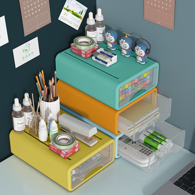 Desktop Drawer Organizer Storage Box Mini Cosmetic Makeup Organizing Container Plastic Jewelry Storage Case Sundries Organizer