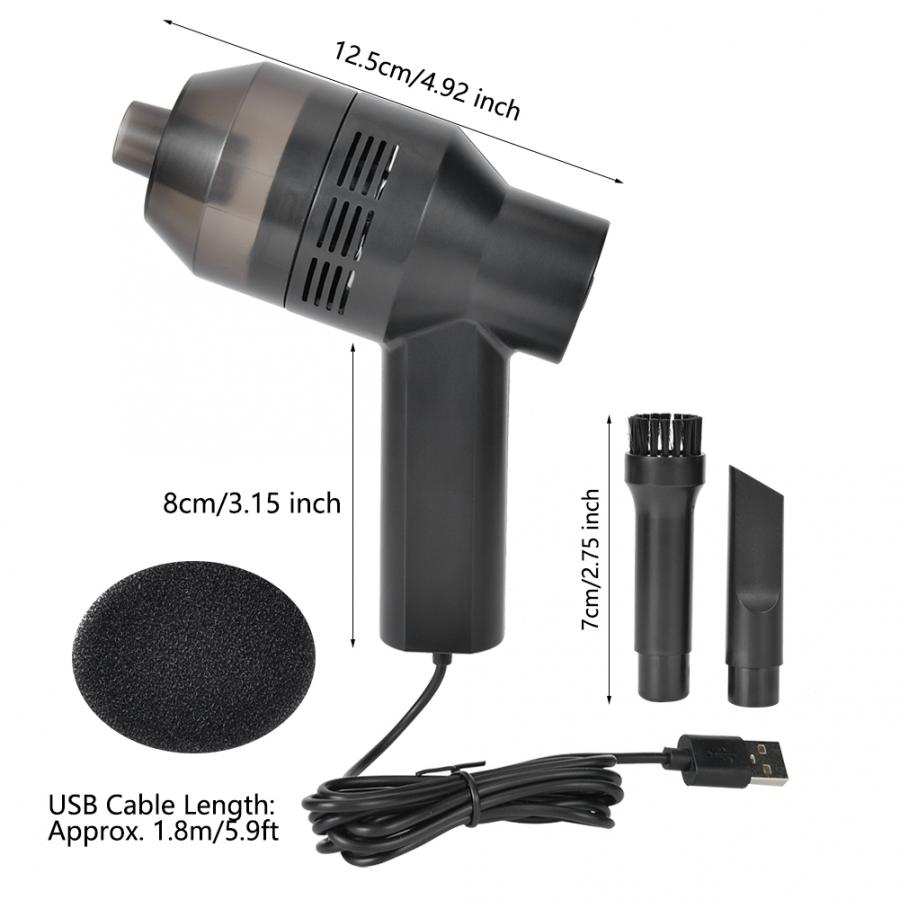 USB Power Supply Dust Collector Cleaner with Cleaning Brush and Flat Suction nozzle for Camera Lens Computer Cleaning Tool